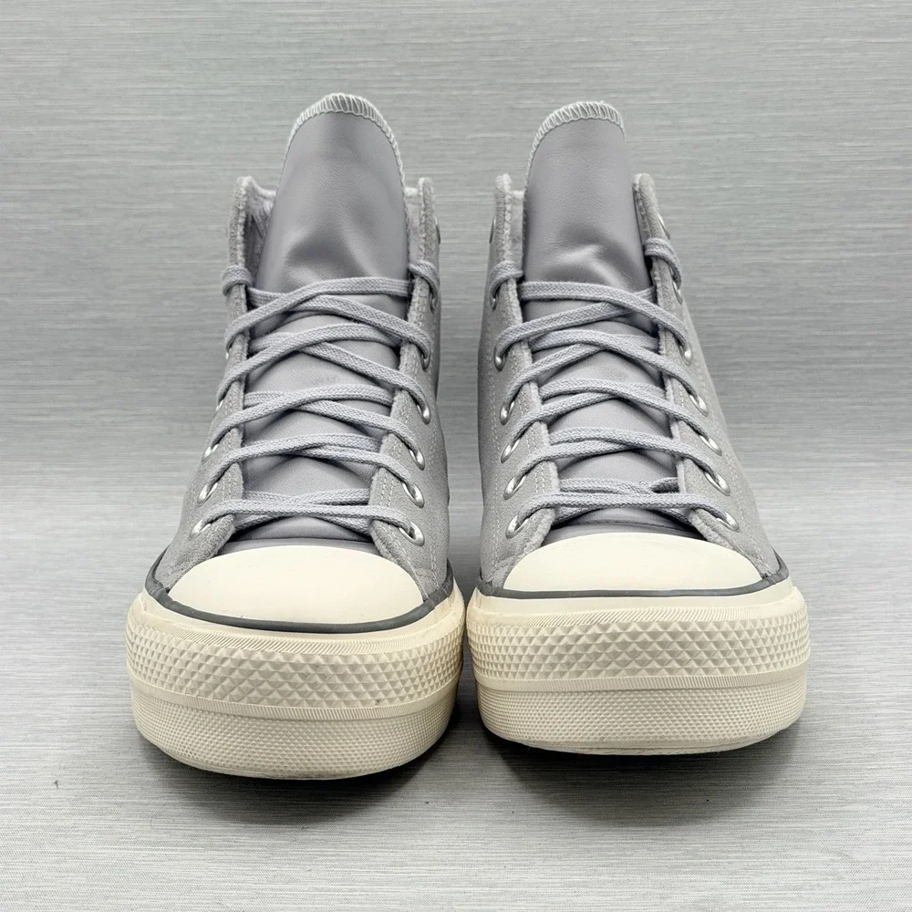 Converse Women's 11 Chuck 70 Plus Grey Blue Suede Leather High Top A03251C
